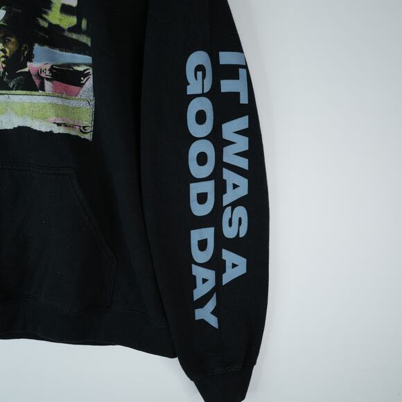 Ice Cube Hoodie Mens L Black It Was A Good Day Graphic Gildan Heavy Blend Y2K - Picture 4 of 9